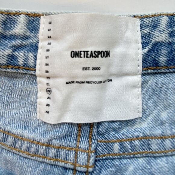 One Teaspoon cut off shorts Bonitas jean shorts Florence paint splatter. 32. New - Picture 12 of 15